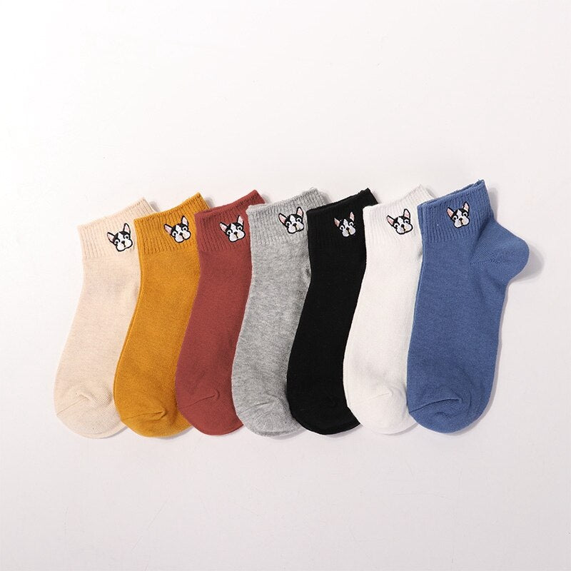 Friendchie Embroidered Socks