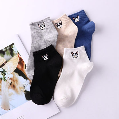 Friendchie Embroidered Socks