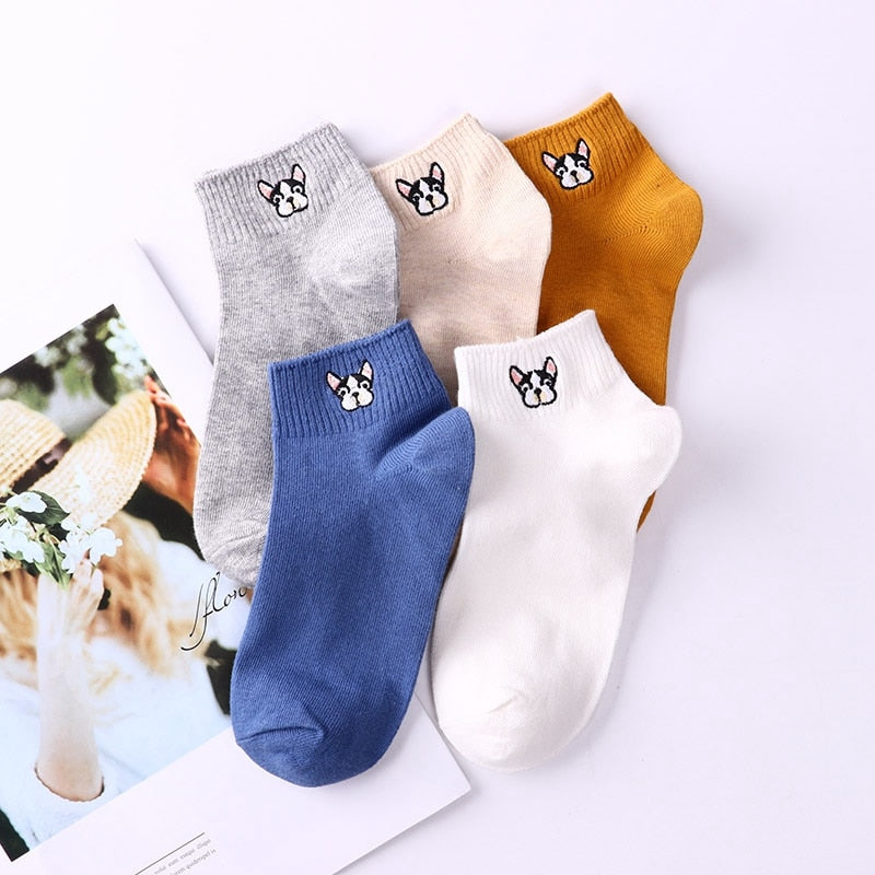 Friendchie Embroidered Socks